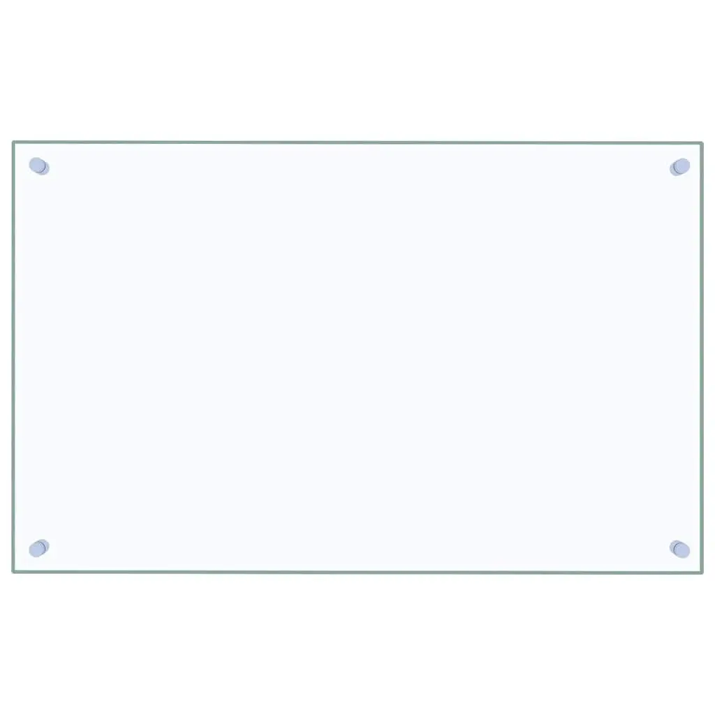 Tempered Glass Kitchen Backsplash Splashboard 80x50 cm Transparent Wall
