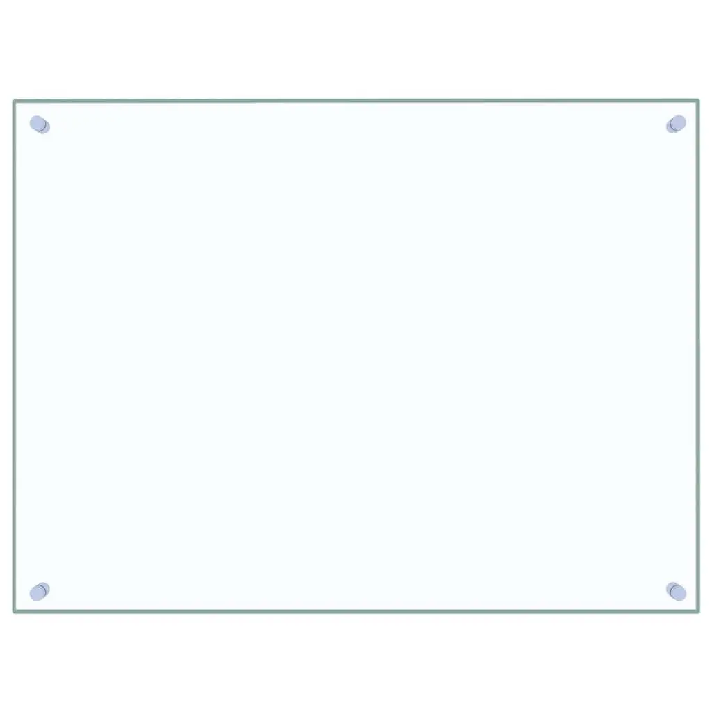 Kitchen Backsplash Splashback Tempered Glass Transparent 80x60cm Wall Protection