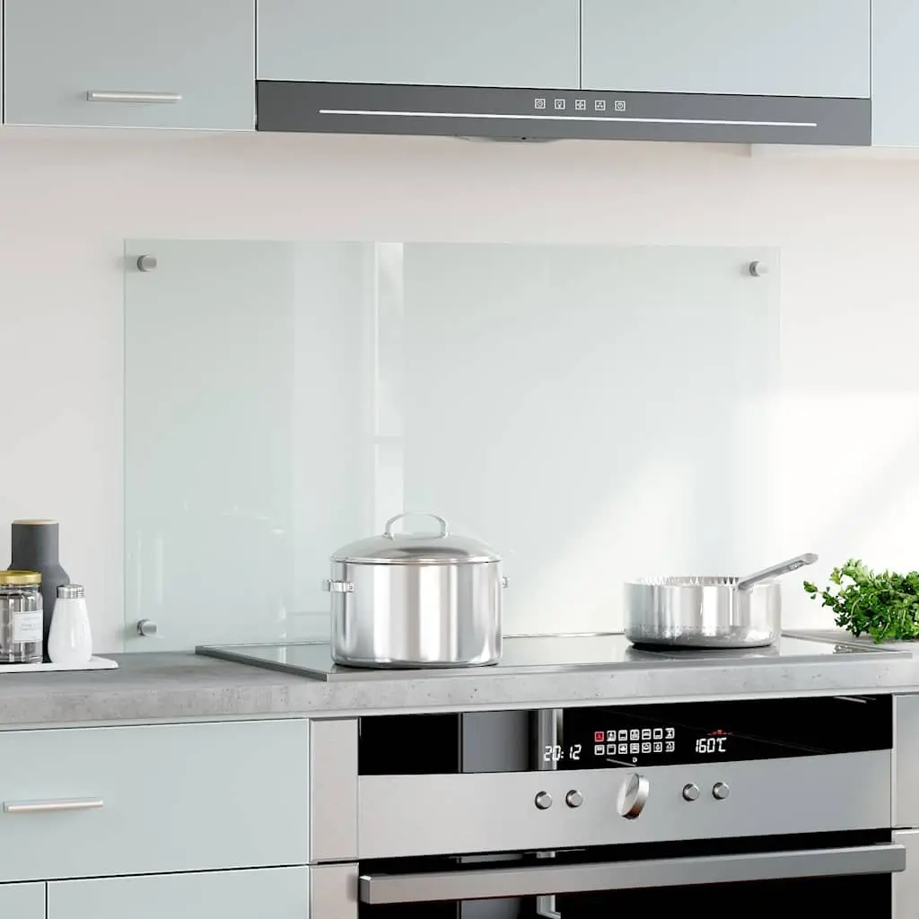 Tempered Glass Splashback Transparent 90x50 cm