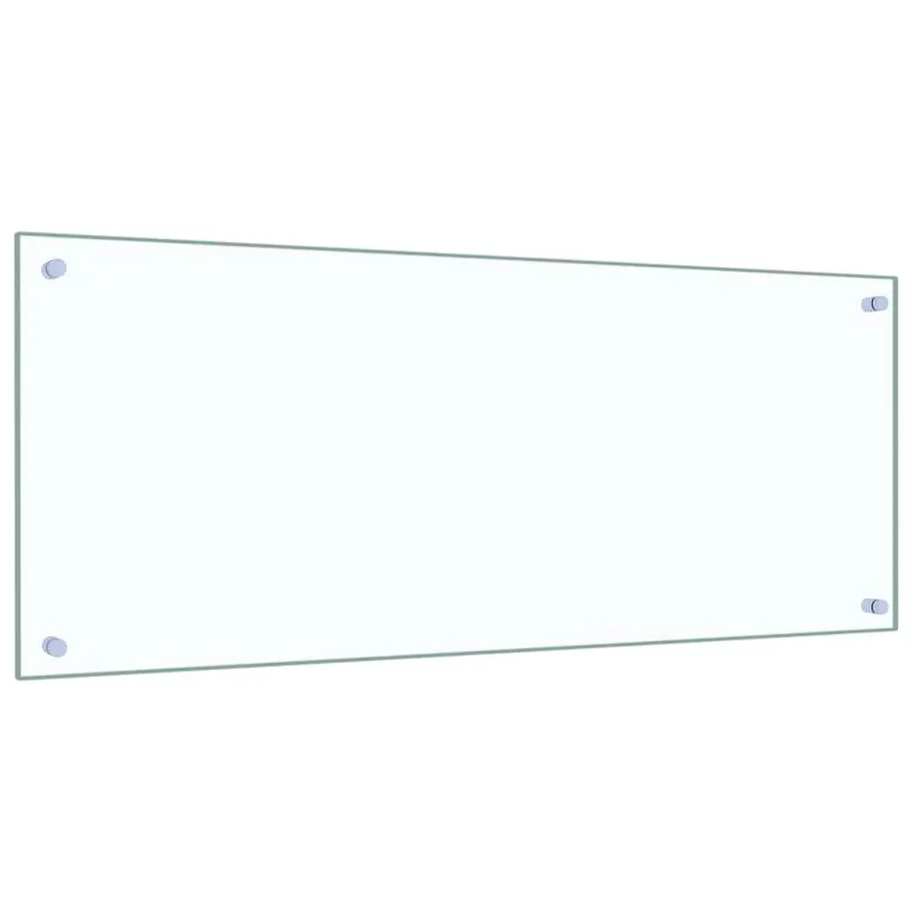 Kitchen Backsplash Tempered Glass Heat-Resistant Transparent 100x40cm