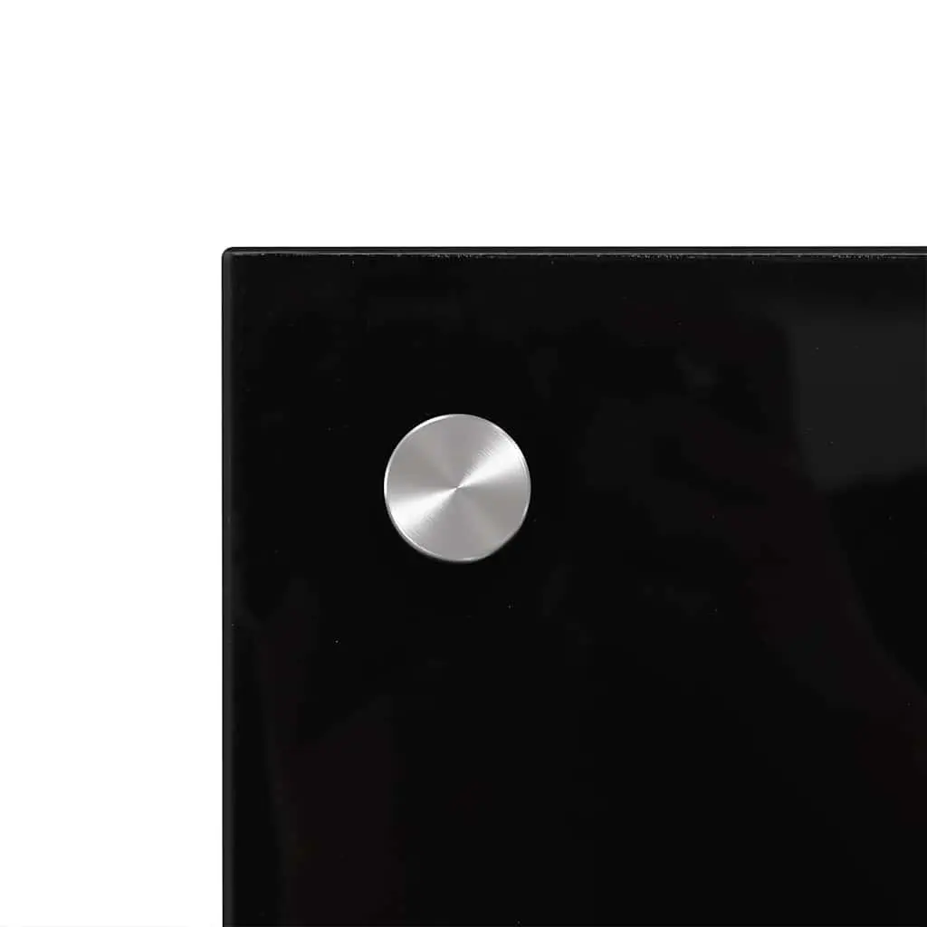 Kitchen Backsplash Tempered Glass Splash Guard 70x50 cm Black Heat Resistant