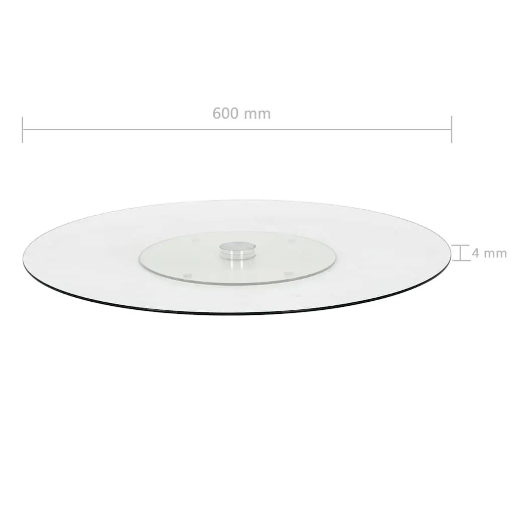 60cm Rotating Serving Plate in Glass
