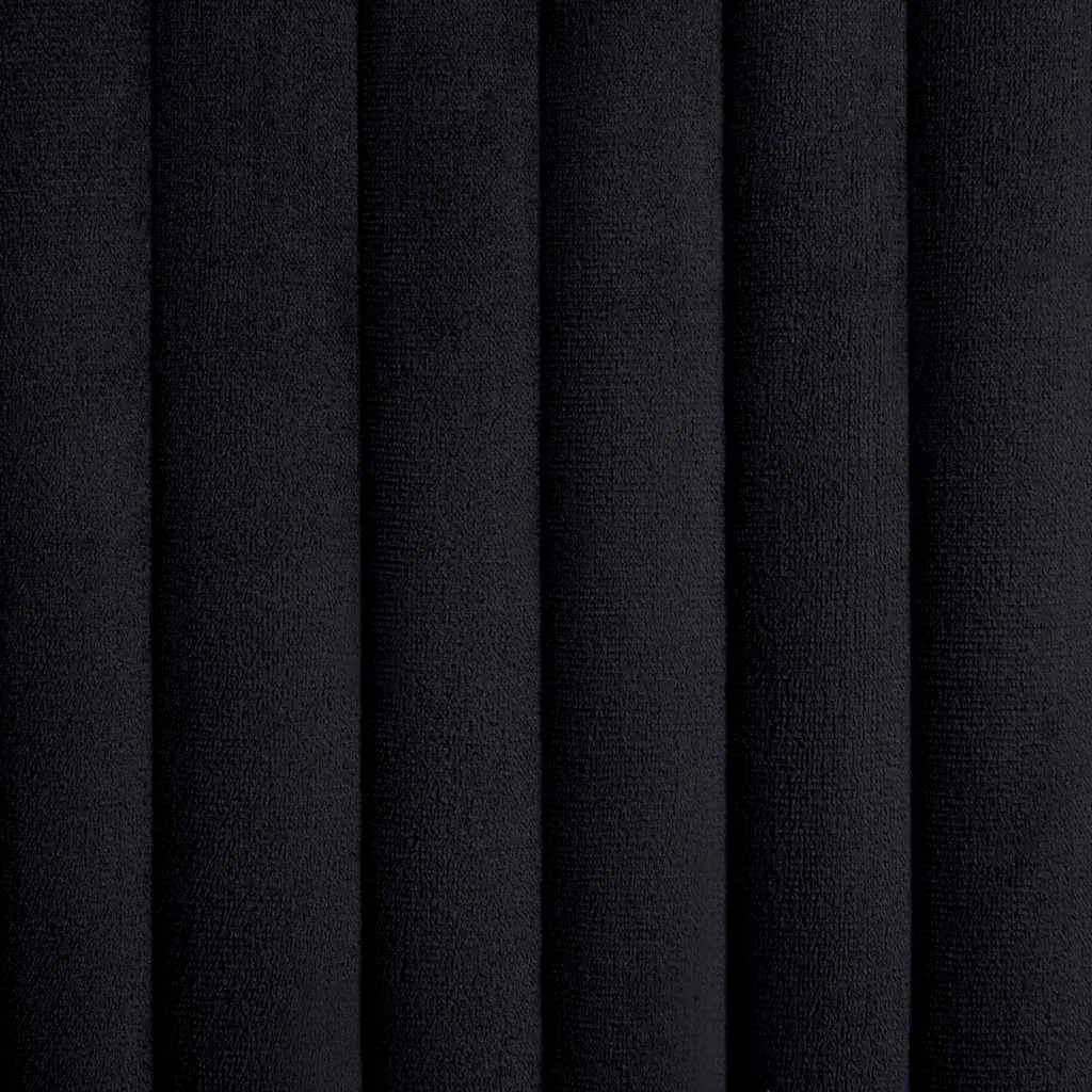 Dining Chairs Black Velvet Soft Upholstery with Armrests 2 Piece