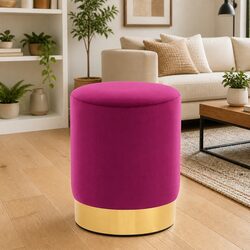 Your New Favorite: Purple Velvet Barrel Stool
