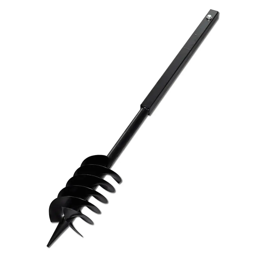 Ground Drill 120mm Steel Auger with Long Handle and 5m Extension Tubes for Soil Aeration