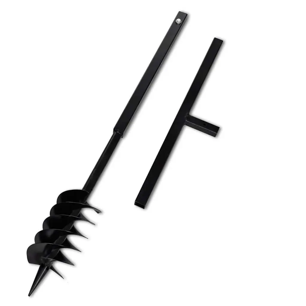 Ground Drill Auger 120mm with Handle Extension Tubes 13m Steel Soil Aerator