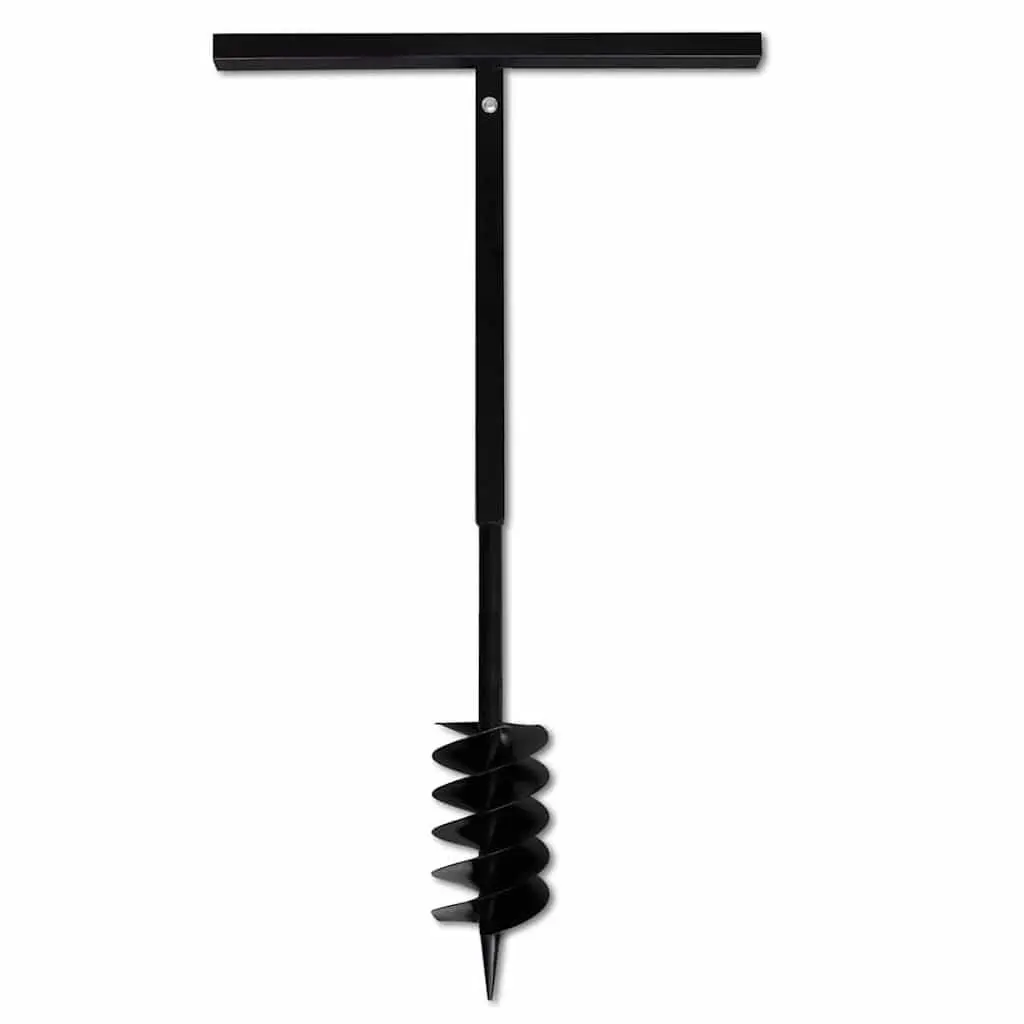 Ground Drill Auger 120mm with Handle Extension Tubes 13m Steel Soil Aerator
