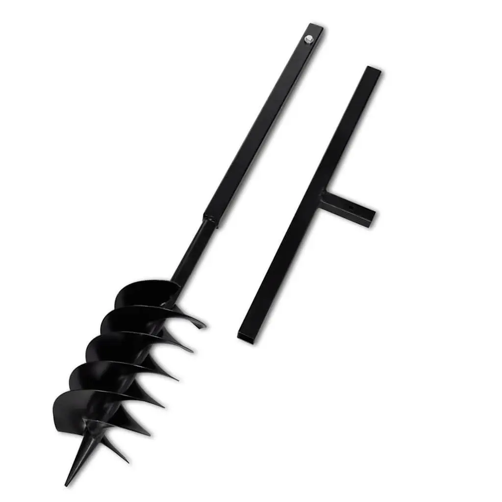 Ground Drill Auger 150mm with Handle and 12 Extension Tubes 13m for Soil Aeration