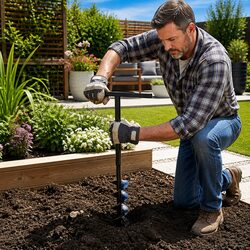 Friendly 180mm Ground Drill Auger: Your Gardening Assistant