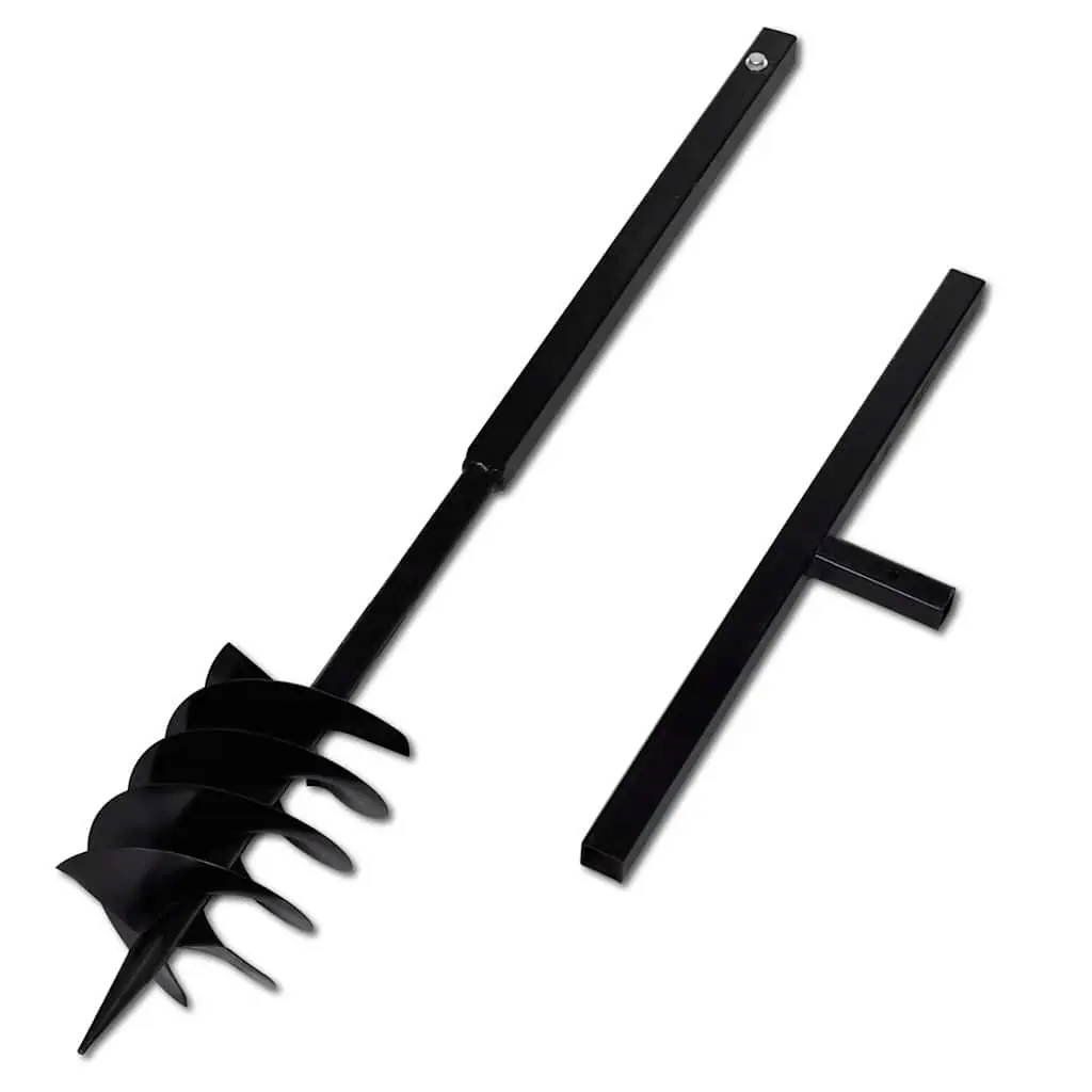 Ground Drill Auger 180mm with Handle and 5m Extension Tubes
