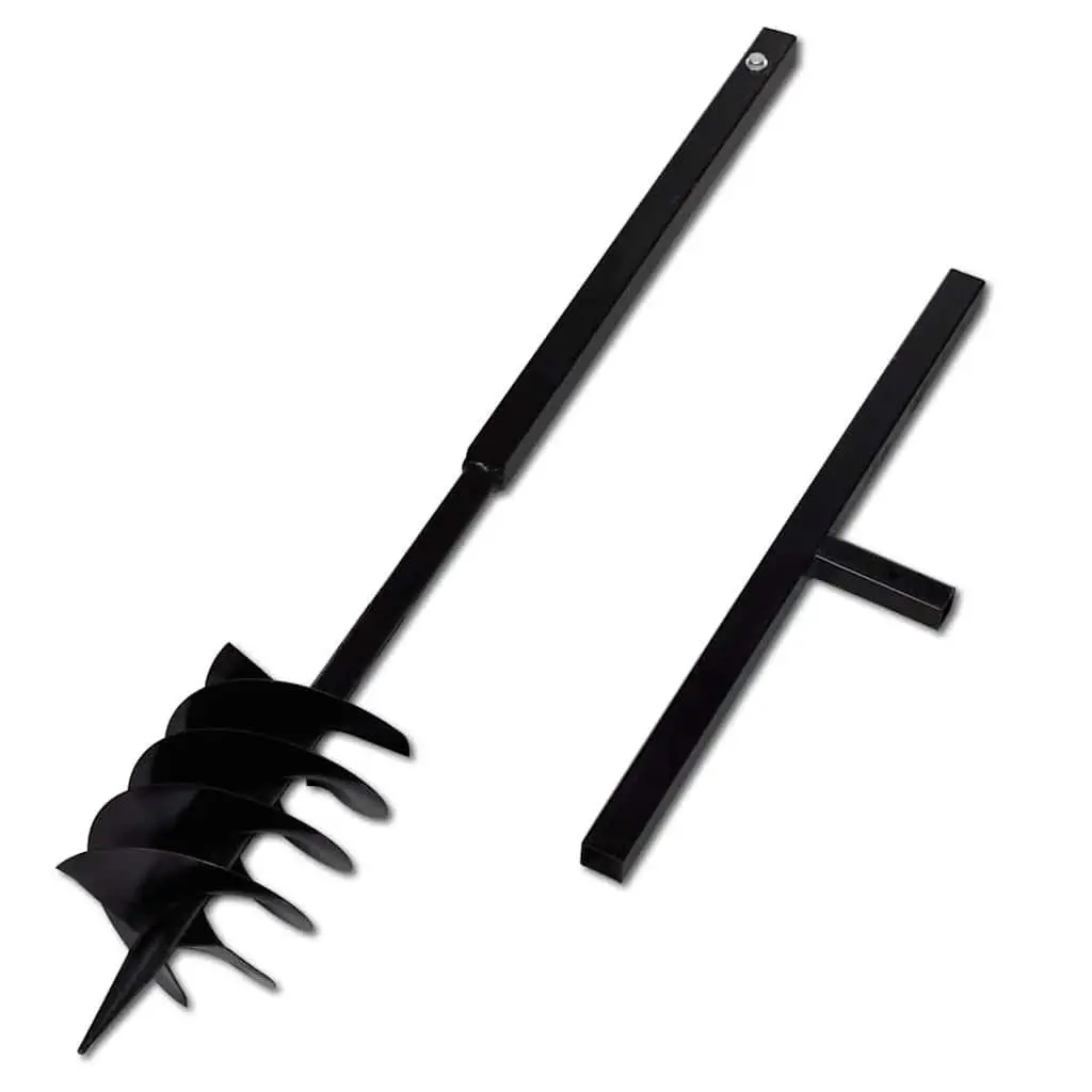 Auger Drill 180mm Ergonomic Handle 9m Extension Tubes Soil Aeration Gardening