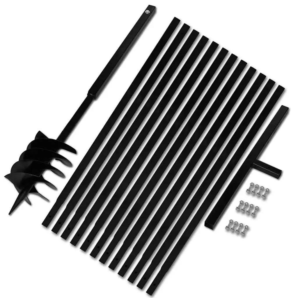 180mm Ground Drill Auger with Ergonomic Handle and 13m Reach for Soil Aeration and Planting