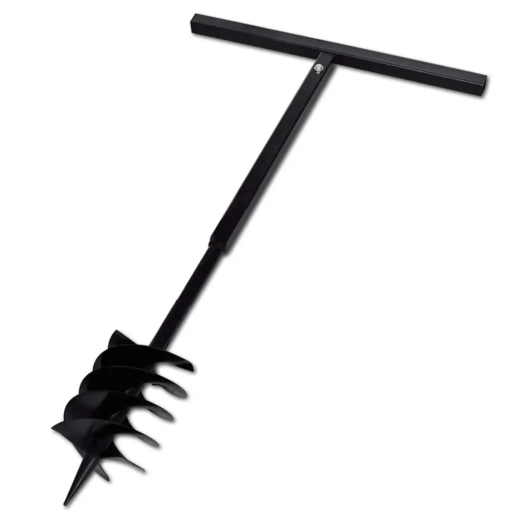 180mm Ground Drill Auger with Ergonomic Handle and 13m Reach for Soil Aeration and Planting