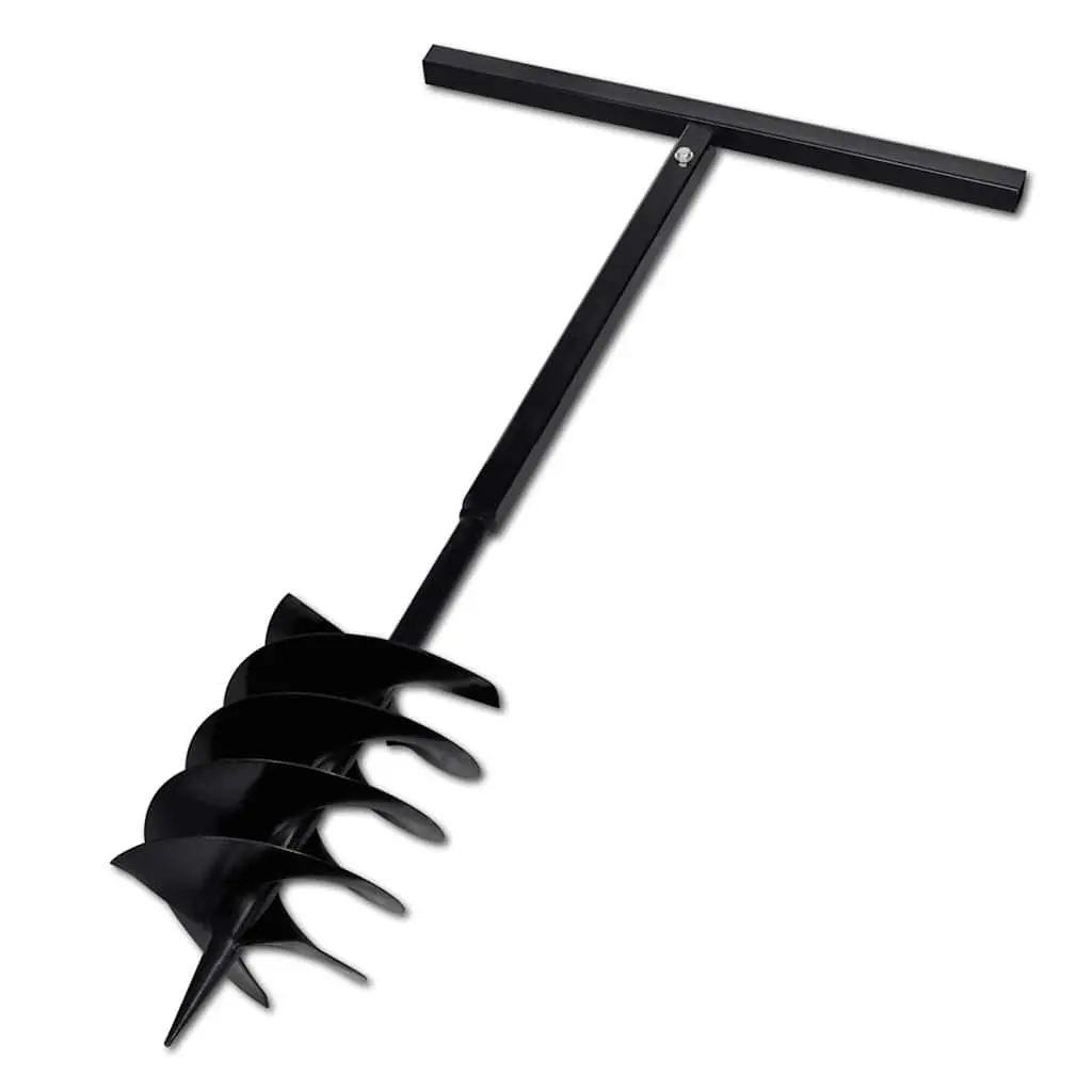 Ground Drill 200mm with Handle and 5m Extension Tubes Steel Auger Soil Aerator