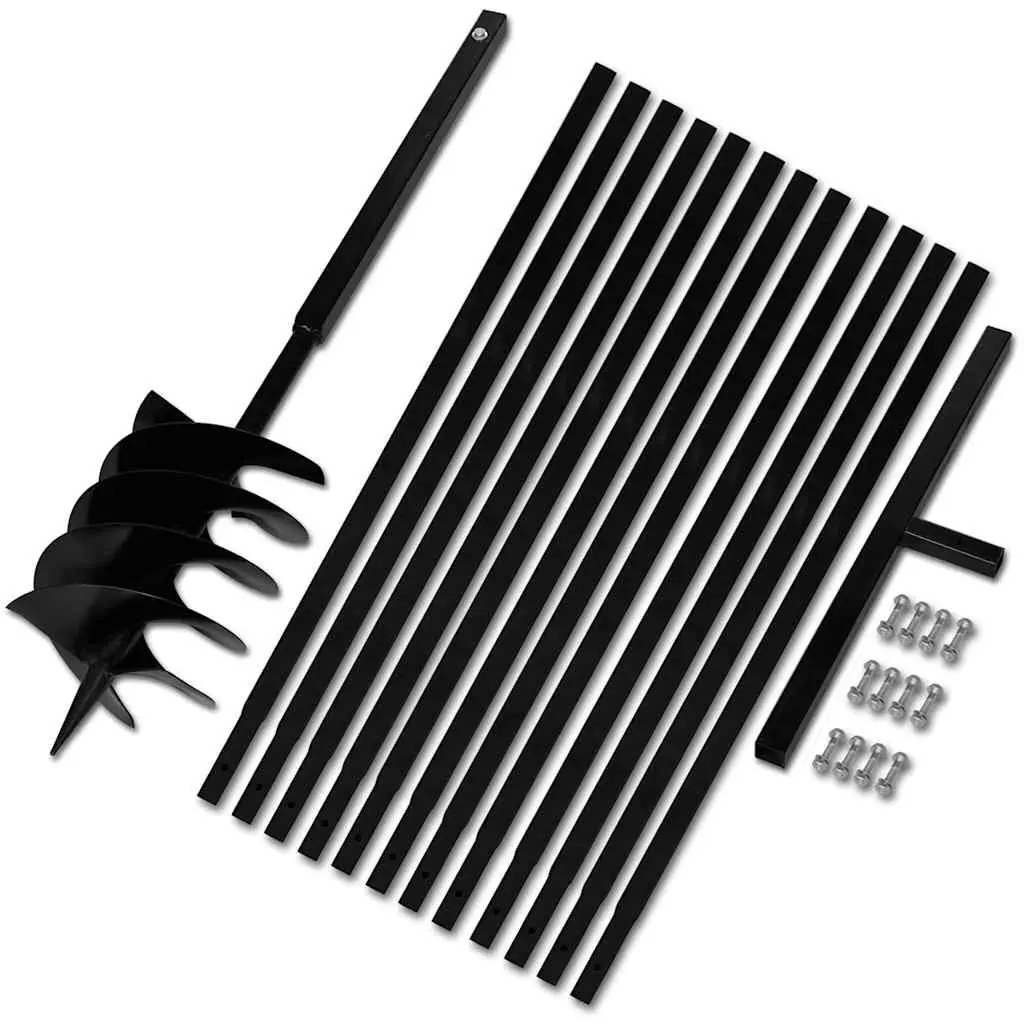 Ground Drill 200mm Ergonomic Handle 13m Extension Tubes Soil Auger Gardening Tool
