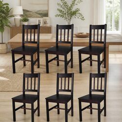 Discover Comfort with 6 Ergonomic Brown Dining Chairs