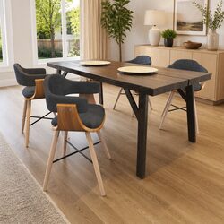 Your New Favourite Dining Chair Set - 4 Pieces in Grey