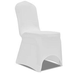 Your Go-To White Stretch Chair Covers - 100 pcs for Events