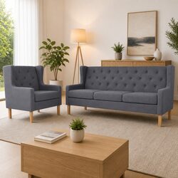 Your Comfortable Grey Sofa Set Awaits You