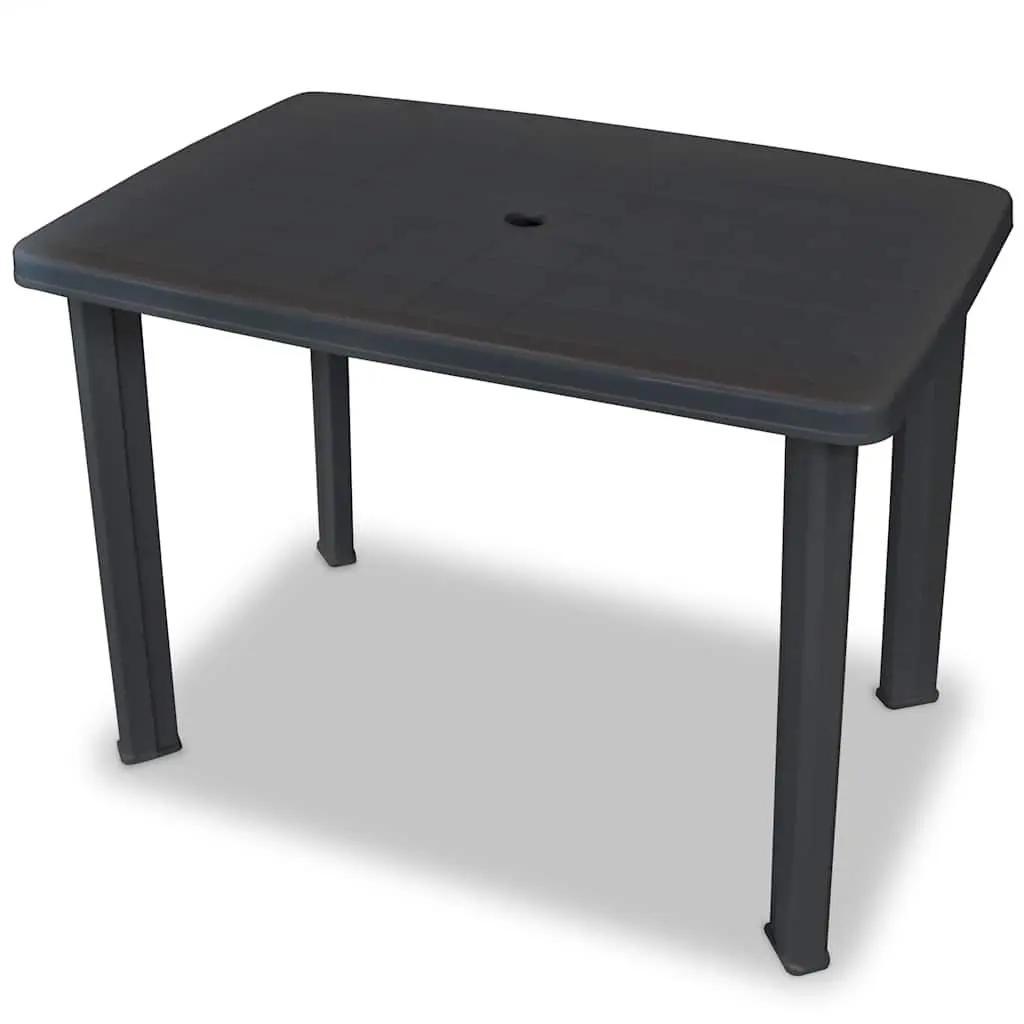 Outdoor Bistro Set Folding Anthracite 3 Piece Garden Patio Dining Table Chairs