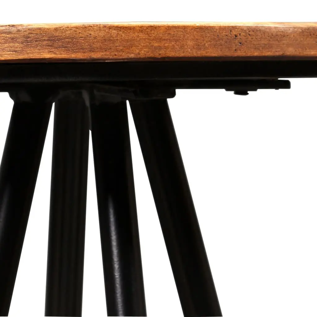 Bar Set Industrial Style Solid Reclaimed Wood 5 Piece Brown