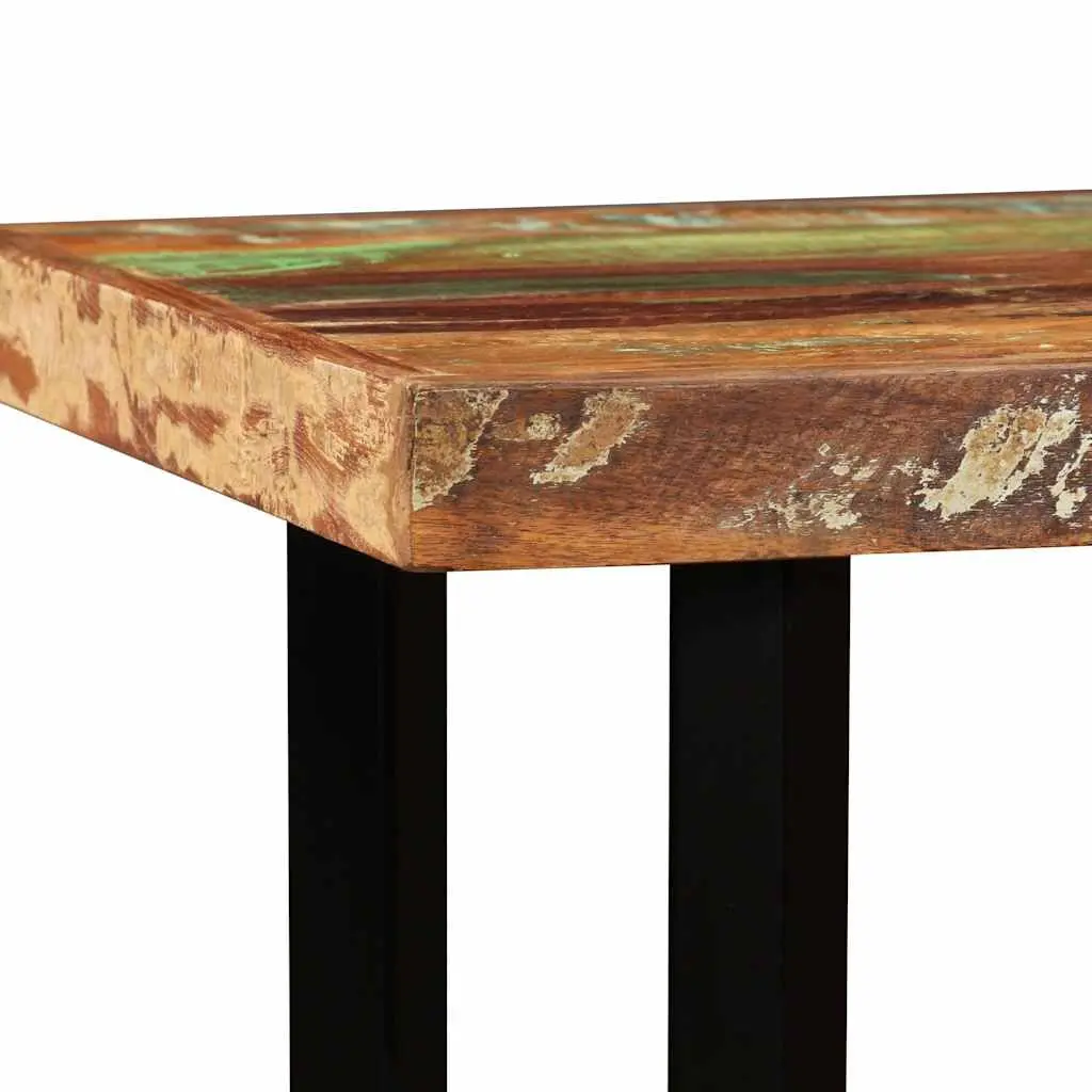 Bar Set 5 Pieces Solid Wood Reclaimed Industrial Kitchen Dining Table Stools