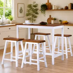 Your Ideal 5-Piece Bar Table and Stool Set Awaits