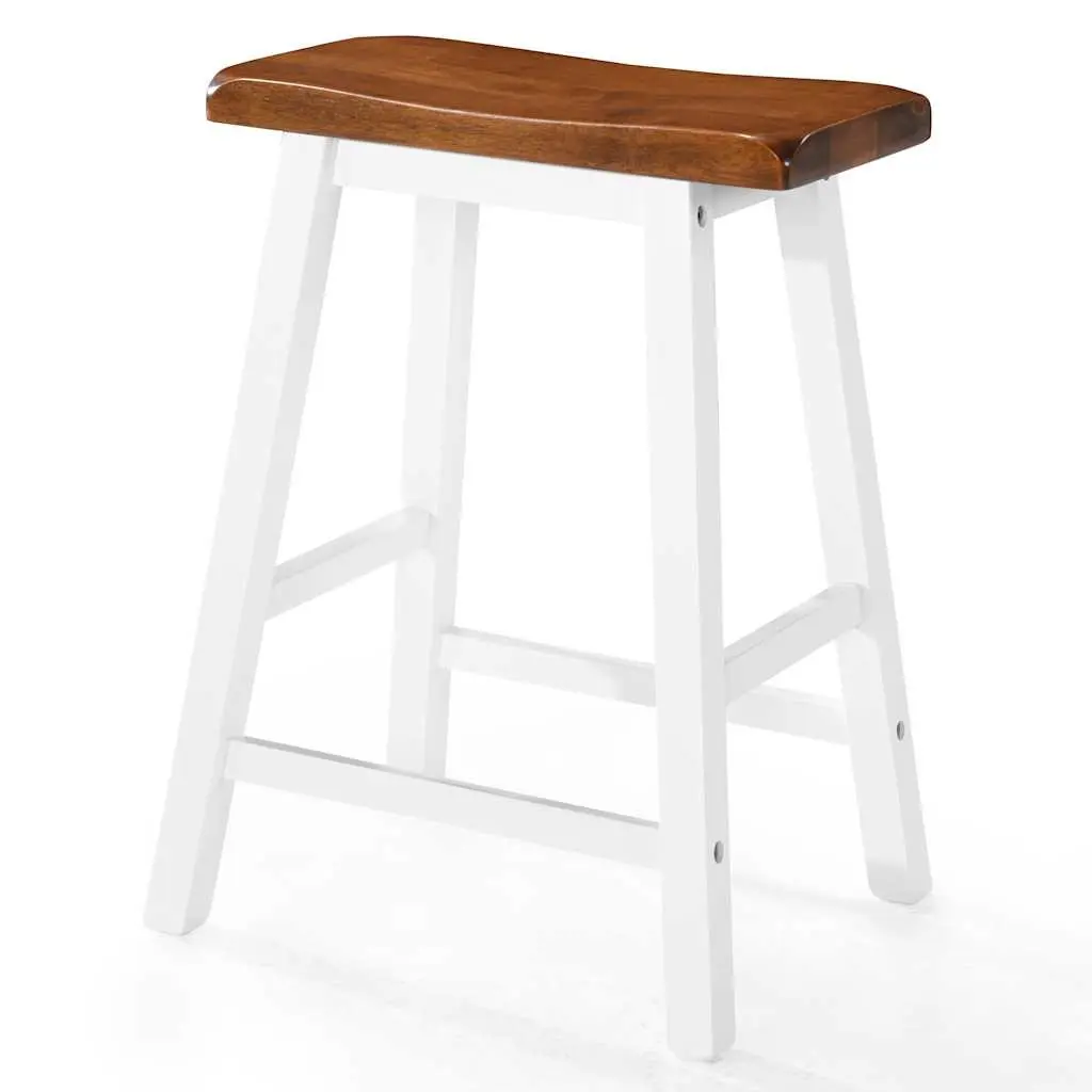 Bar Table and Stool Set Solid Wood 5 Pieces Brown