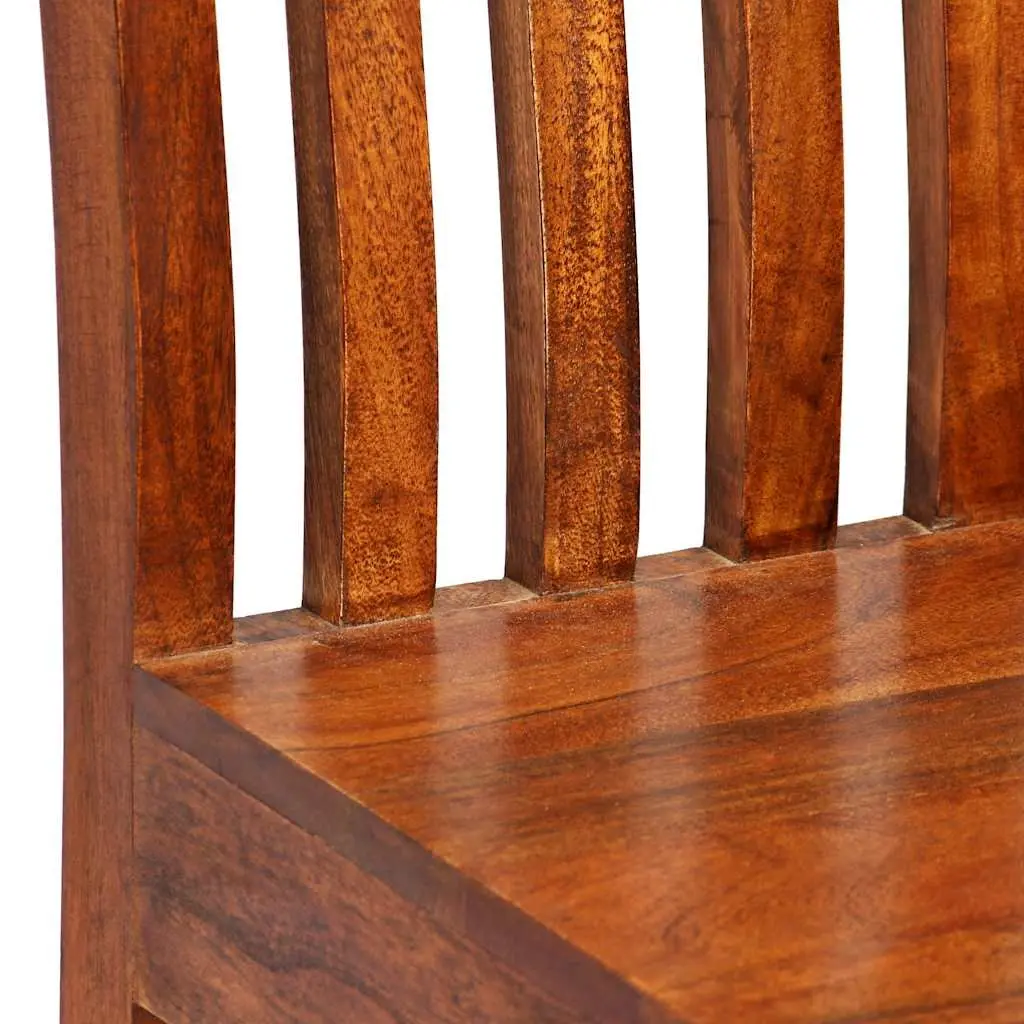 Dining Chairs Modern Solid Wood Brown 6 Piece Set