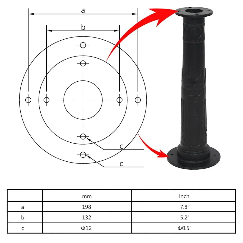 Hand Operated Garden Water Pump with Cast Iron Stand Black Well System