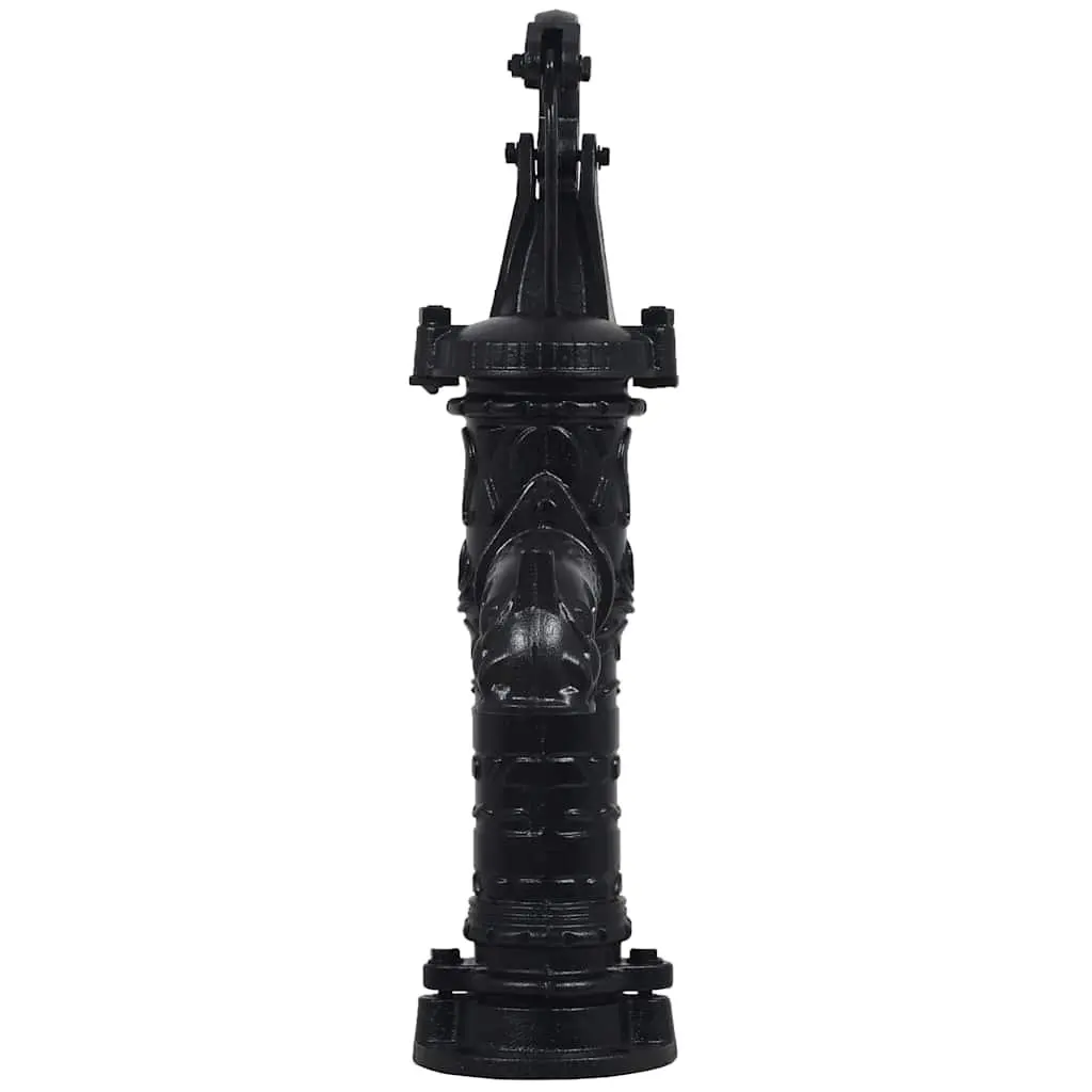 Hand Operated Garden Water Pump with Cast Iron Stand Black Well System
