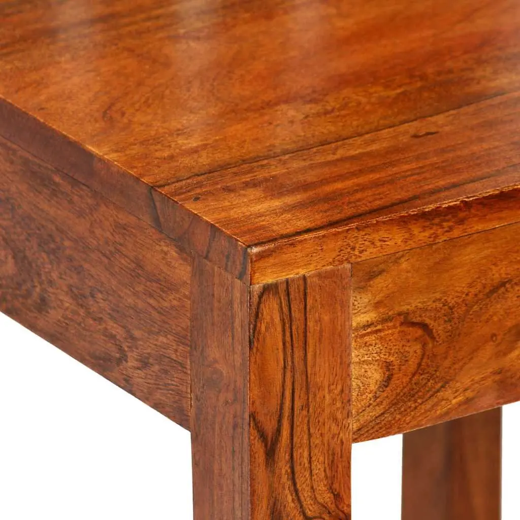 Dining Table Set Solid Acacia Mango Wood 7 Pieces Brown Kitchen Furniture