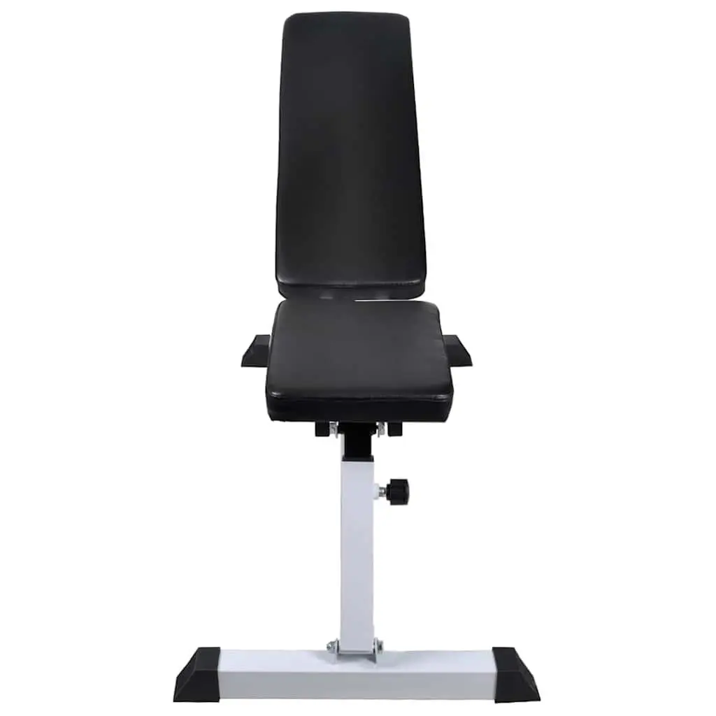 Workout Bench Adjustable Backrest Steel Frame Home Gym Weight Set 60.5kg