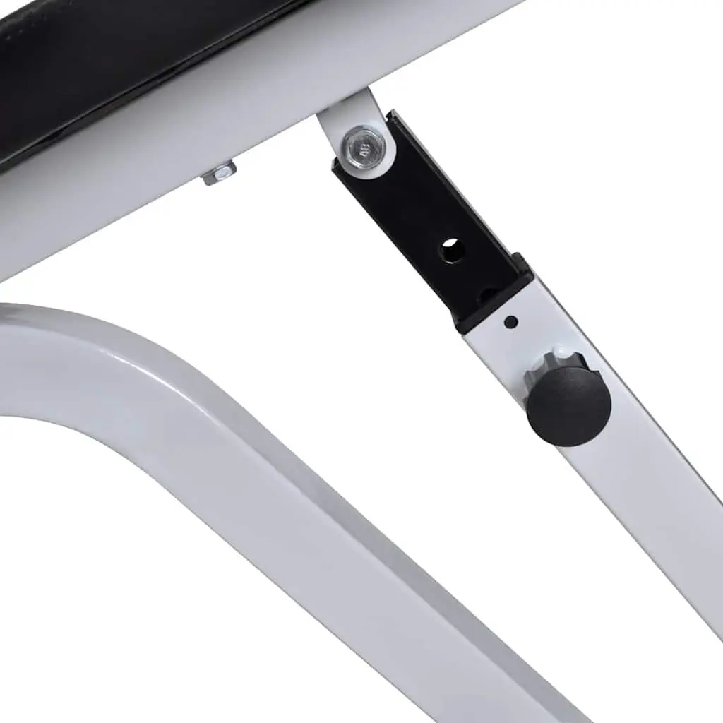 Workout Bench Adjustable Backrest Steel Frame Home Gym Weight Set 60.5kg