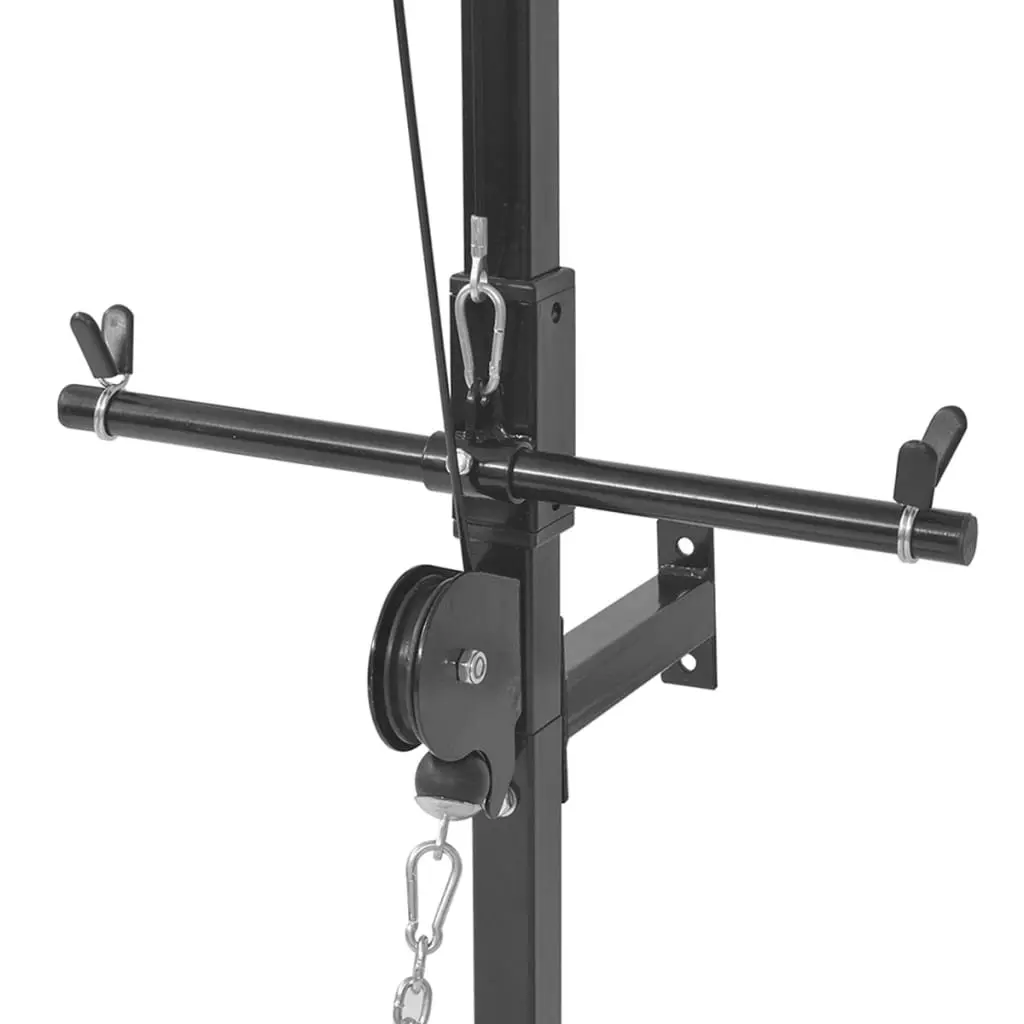 Wall-mounted Power Tower Lat Pull-down Cable Machine Home Gym Strength Training