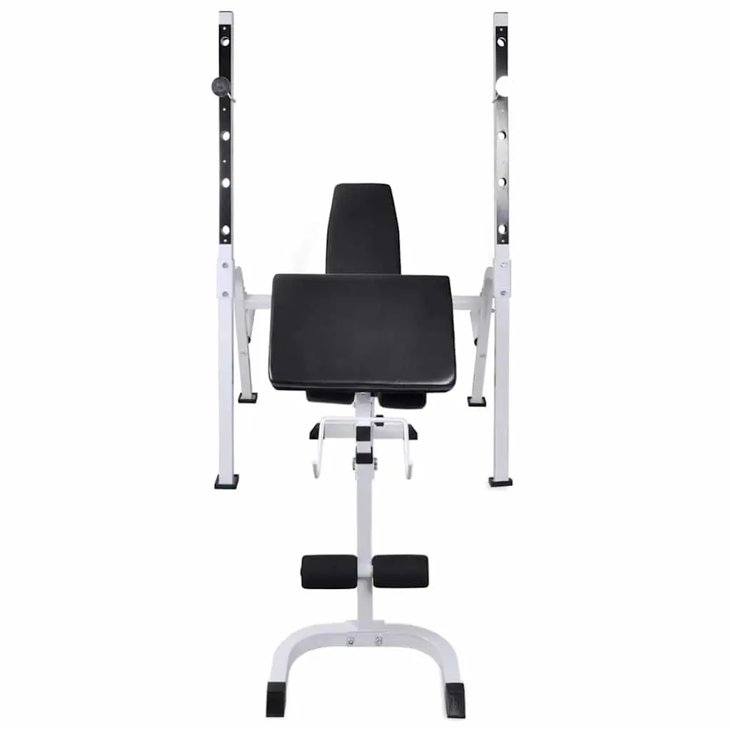 Adjustable Workout Bench with Barbell and Dumbbell Weight Set for Home Gym Fitness