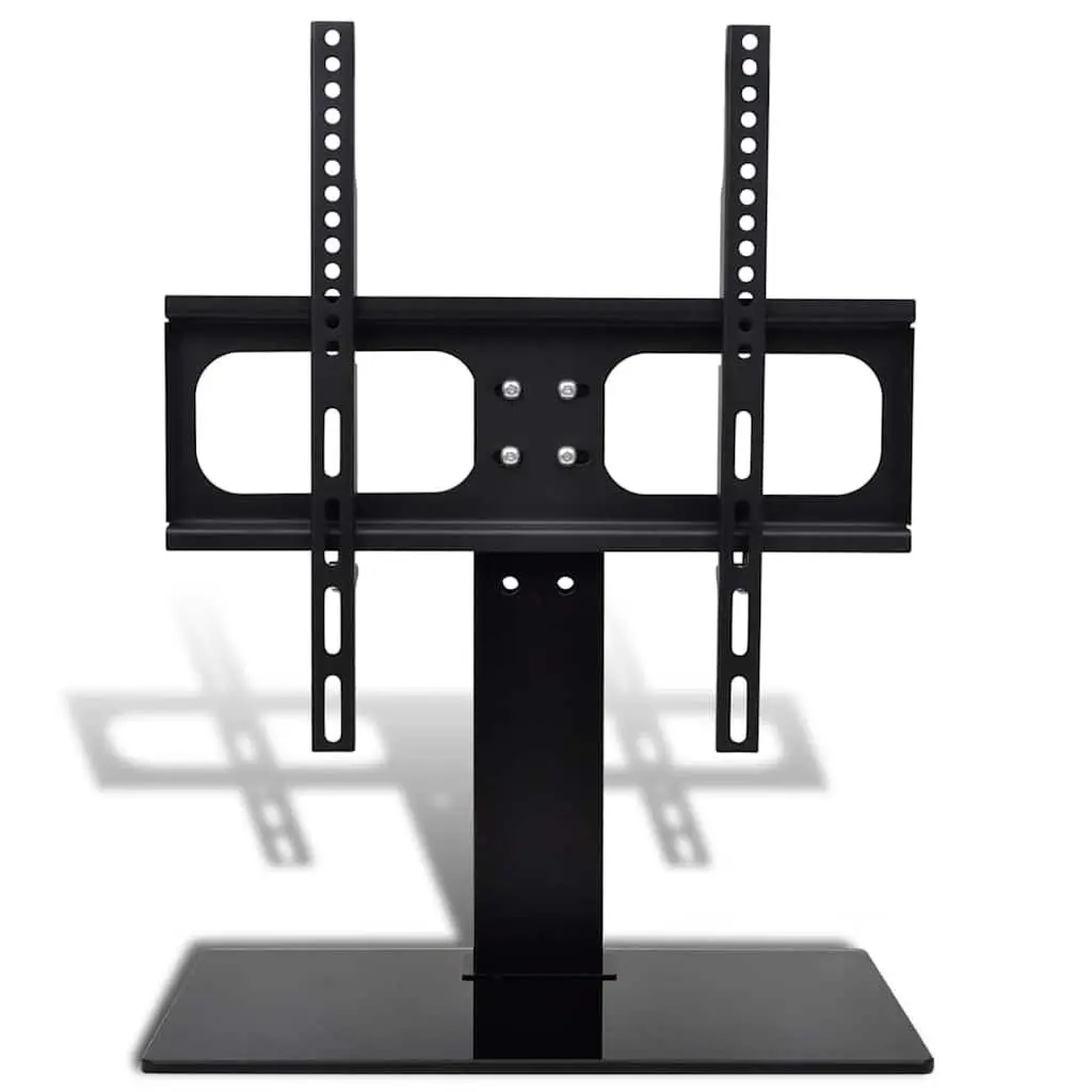 TV Bracket Stand Base Tempered Glass 23"-55" Flat Screen Monitor Desktop Display Mount
