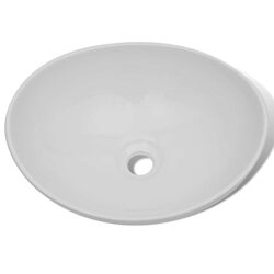 Your Perfect Oval Ceramic Basin 40x33 cm in White