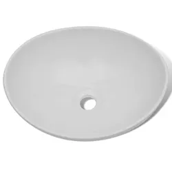 Your Perfect Oval Ceramic Basin 40x33 cm in White