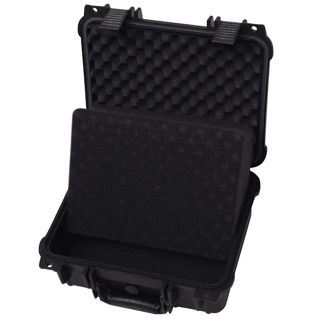 Protective Equipment Case Black Hard Travel 35x29.5x15cm