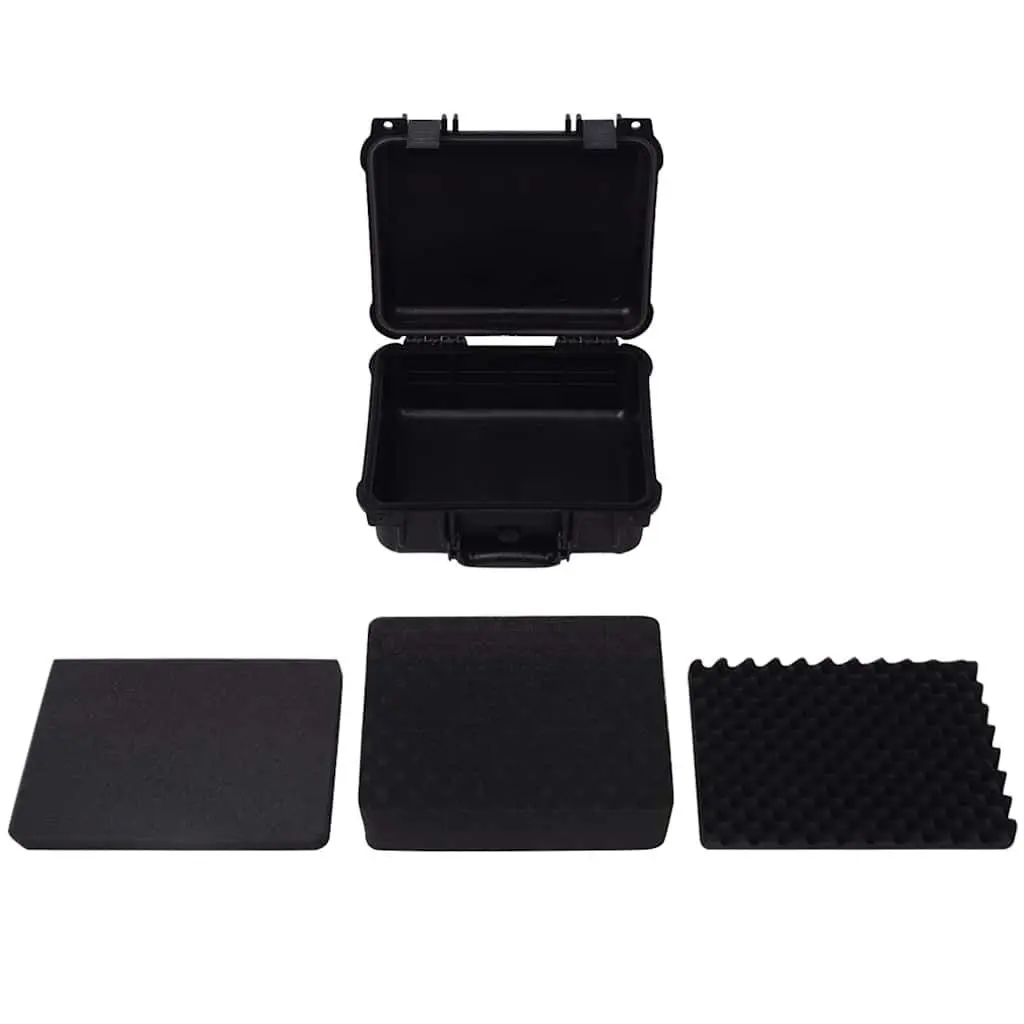 Protective Equipment Case Black Hard Travel 35x29.5x15cm