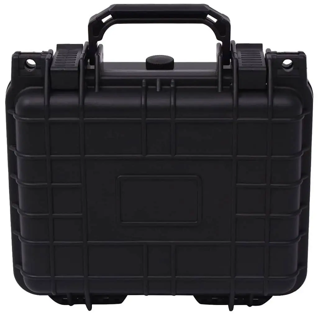 Camera Bag Hard Shell Durable Black Travel Storage Case 27 x 24.6 x 12.4 cm