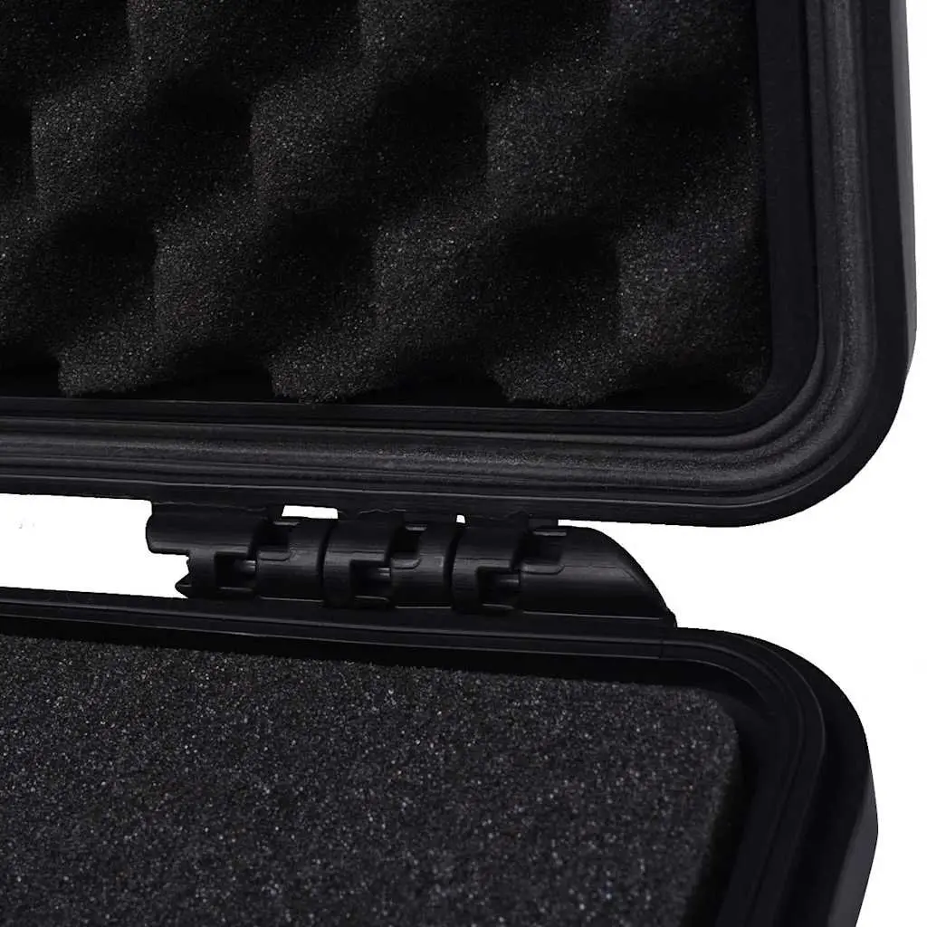 Camera Bag Hard Shell Durable Black Travel Storage Case 27 x 24.6 x 12.4 cm