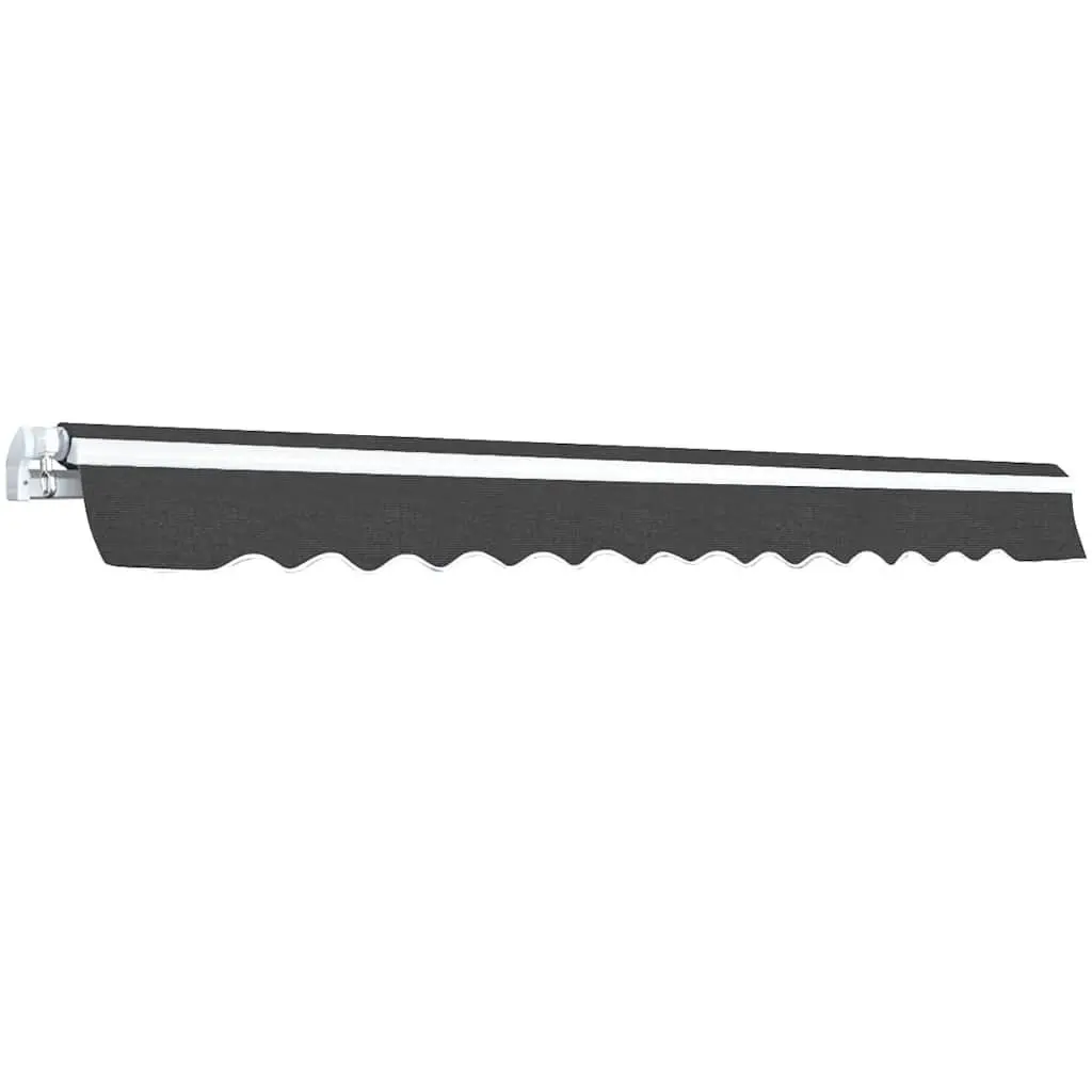 Manual Folding Awning Anthracite 450cm Garden Patio Outdoor Window Door Shade