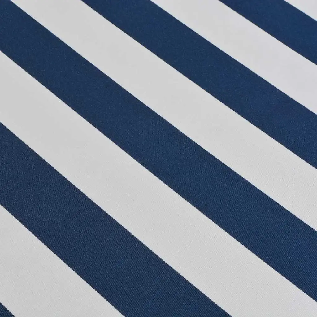 Folding Awning Adjustable 400cm Blue White