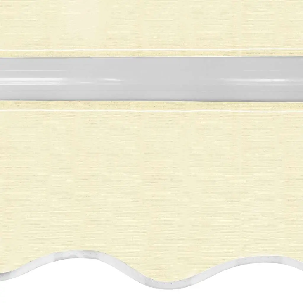 Folding Manual Awning 400cm Outdoor Garden Patio Shade Crank Operated Cream