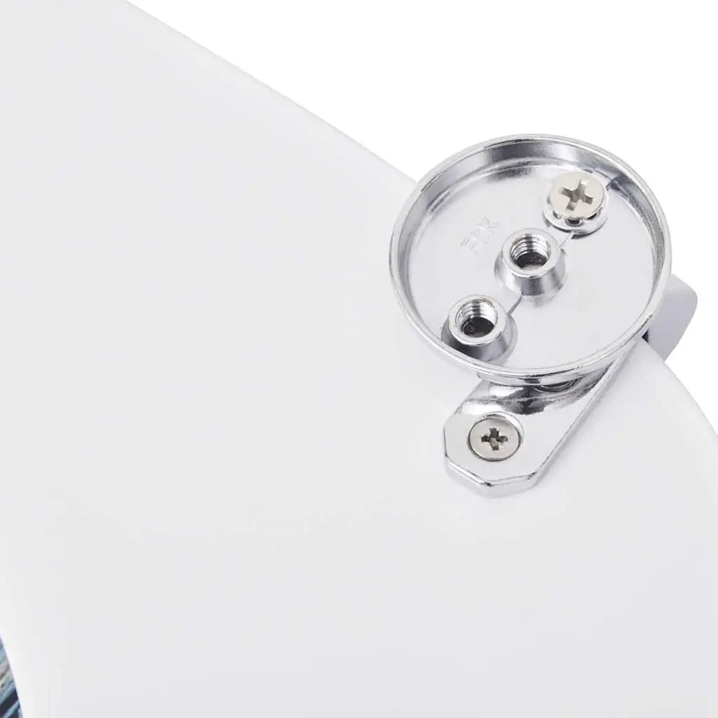 Toilet Seats with Lids Multicolour MDF 2 pcs Chrome Hinges