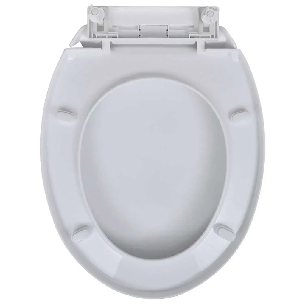 Toilet Seats Soft Close Lids White Standard Bowl 2 Pack