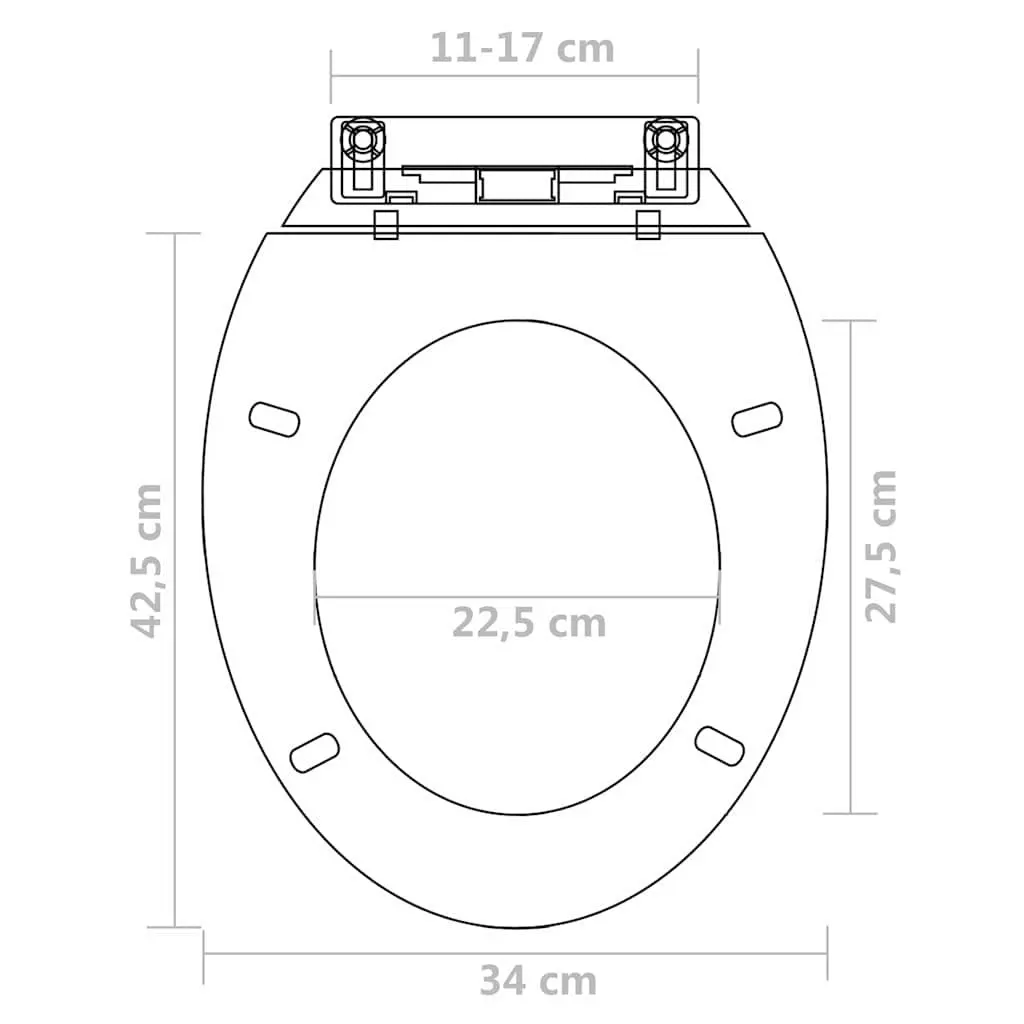 Toilet Seats Soft Close Lids White Standard Bowl 2 Pack