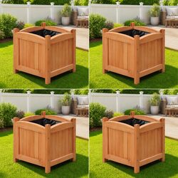 Friendly 4 Piece Set of Raised Garden Beds for You